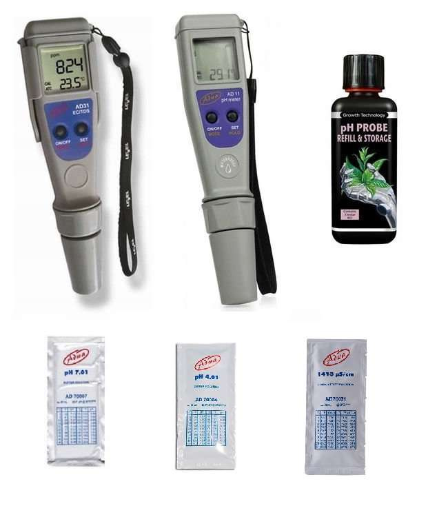 PH meter Adwa AD11 meter EC AD31 liquid kcl reagents Equipment