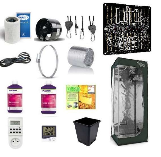 Grow box set LED Grow The Jungle Nemesis 100W 60x60x160cm RoyalRoom C60 