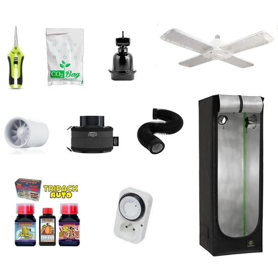 Growbox RoyalRoom® 60x60x160 C60 60x60x160 + LED Agrolite 120W