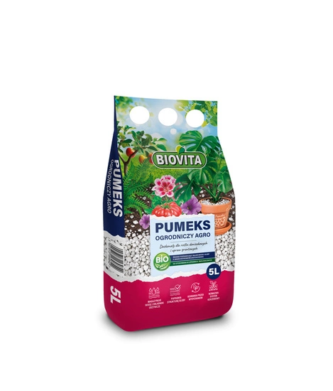 Biovita Volcanic Pumice 4-15mm 5L - maintains humidity and aerates the medium
