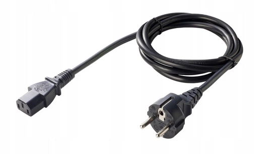 Power cord for power supply / lamp THICK 1.4m 3x1mm