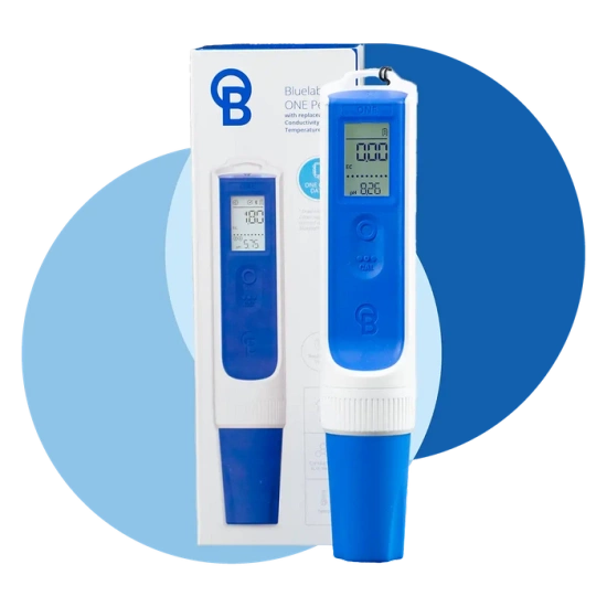 Bluelab One Pen - pH, temperature and EC solution meter with IP68 resistance class