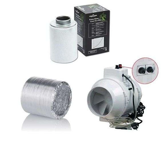 Ventilation kit 125mm 220-280 m3/h | power & temperature control