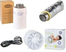 Airroxy quiet (silent) 150mm 325m3/h ventilation kit