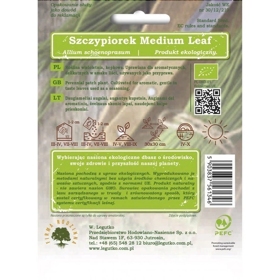 BIO Chives seeds ' Medium leaf '  1g