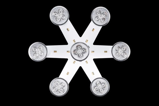 Lighting set 7 bulbs for plants splitter | universal spectrum