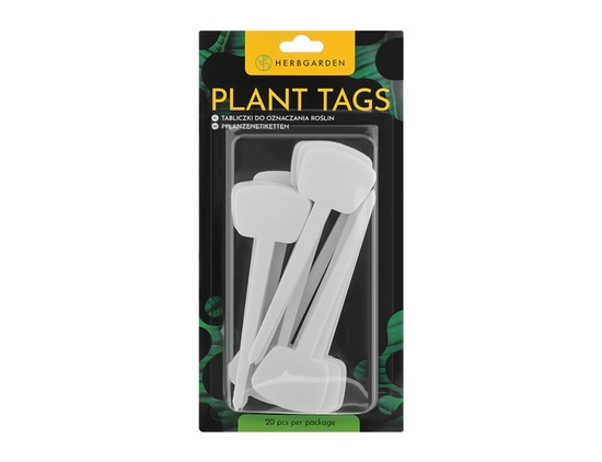 Herbgarden Plant Tags - white garden markers 20pcs