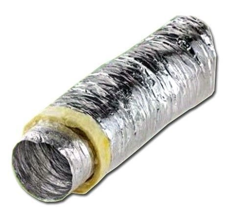 ACOUSTIC INSULATED LOW NOISE DUCTING 160mm 6.29" 1m