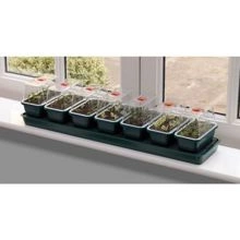 Self-irrigating propagator Garland - 7 mini trays 76x18,5xh15cm