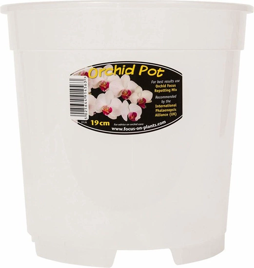  Growth Technology transparent round Pot  for orhids 19cm