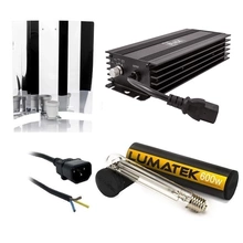 Complete hps set 600W - ELECTRONIC BALLAST LUMII BLACK + Lumatek Dual 600W 90tys lm !! + Reflector + Cables