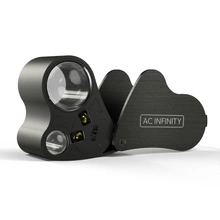 AC Infinity Magnifier LED Loupe 30x-60x - magnifying glass with LED light and dual lenses