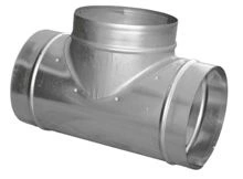Ventilation tee with 200mm flange - for ventilation system