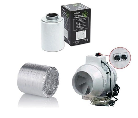 Ventilation kit 100mm 187 m3/h | power regulation