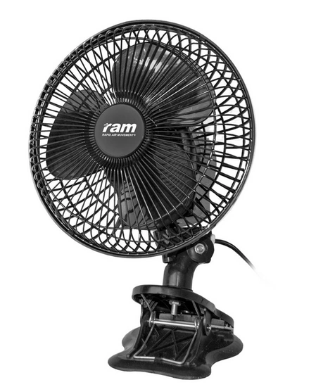 RAM Oscillating Multi Fan with clip 180 mm, 20 W 2 speed