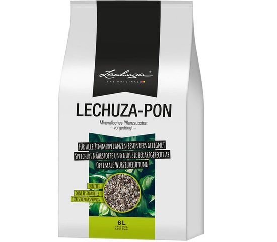 Lechuza-PON 6L - The high-quality pure mineral plant substrate alternative to soil