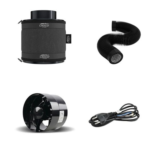 Axial Turbo 125mm Croco Filter Set 160-240m3/h