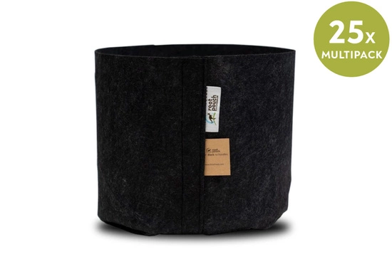 Multipack Root Pouch fabric pot 21x21cm 8L black 25 units