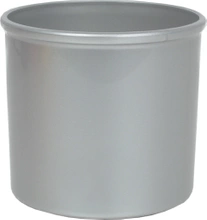 LENI CORONA 22/19 gloss cylindrical pot cover - Silver
