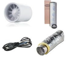 Quiet 125mm 197m^3/h Ventilation Kit