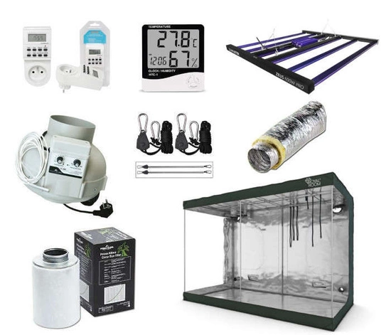 Growbox RoyalRoom 300x150x200cm + 2x Lumatek Zeus LED 600W 2.9