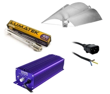 Lighting set HPS Lumatek Dual 600W 400V + power supply 240/400V + Adjust-A-Wing 100x70cm