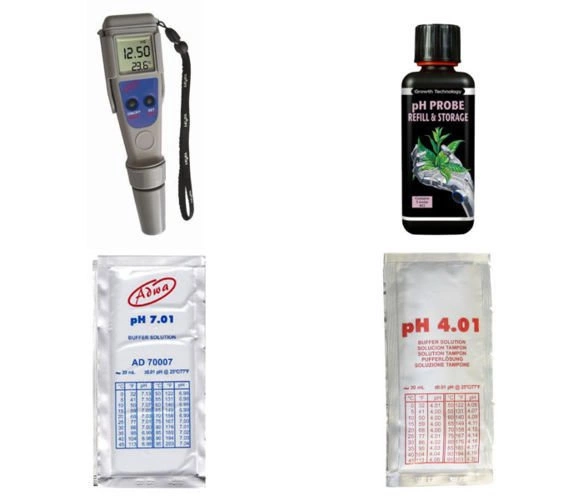 PH meter and temperature adwa AD11 liquid for maintenance additional
