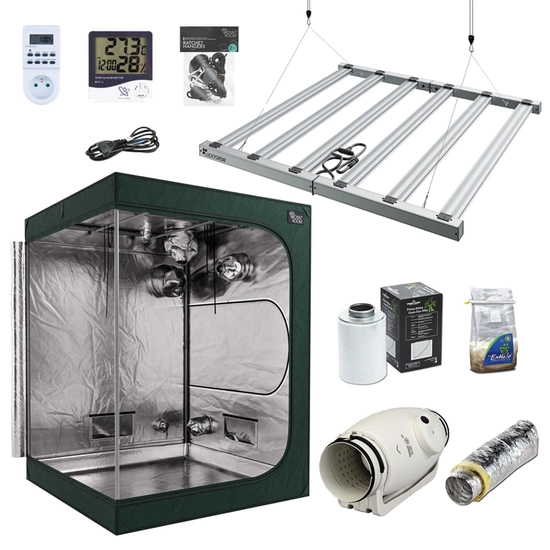Growbox Luckygrow LED FLEX 720W 2.85 + Prima Klima ventilation + RoyalRoom 2.0 150x150x200cm kit