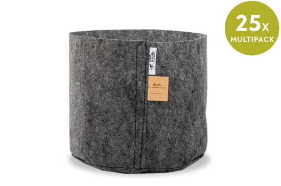 Multipack Root Pouch charcoal fabric pot 28x26cm 16L grey 25 units