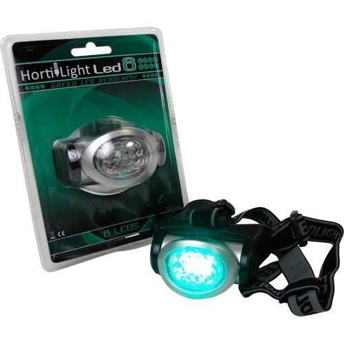 Flashlight 8 LED HortiLight - for plants observation at night (neutral green light)