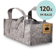 Root Pouch Balcony Heather Grey fabric pot with handles - 12L 40x20x15 cm 120 units