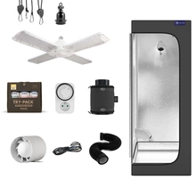 Growbox set Galaxyfarm Luna Lite 60x60x150cm + LED Agrolite 430 E27 120W + fertilizers