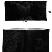 Heat-seal anti-odor bag black 50x100cm