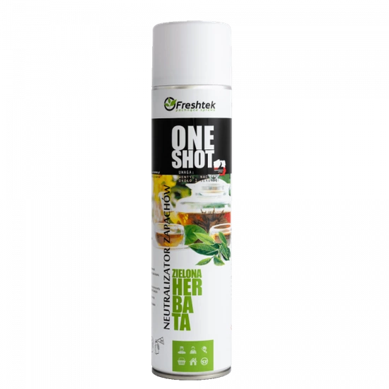Freshtek ONE SHOT Green tea Spray 600ml - odour neutralizer